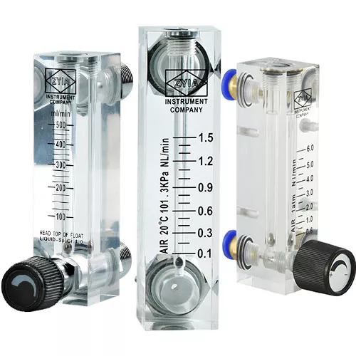 Купить Ротаметры для контроля расхода воздуха и воды серии LZM-4T, 6T, 8Т панельного типа из акрилового пластика с регулировочным вентилем ZYIA  по лучшей цене с доставкой - интернет-магазин Прогрессивные решения